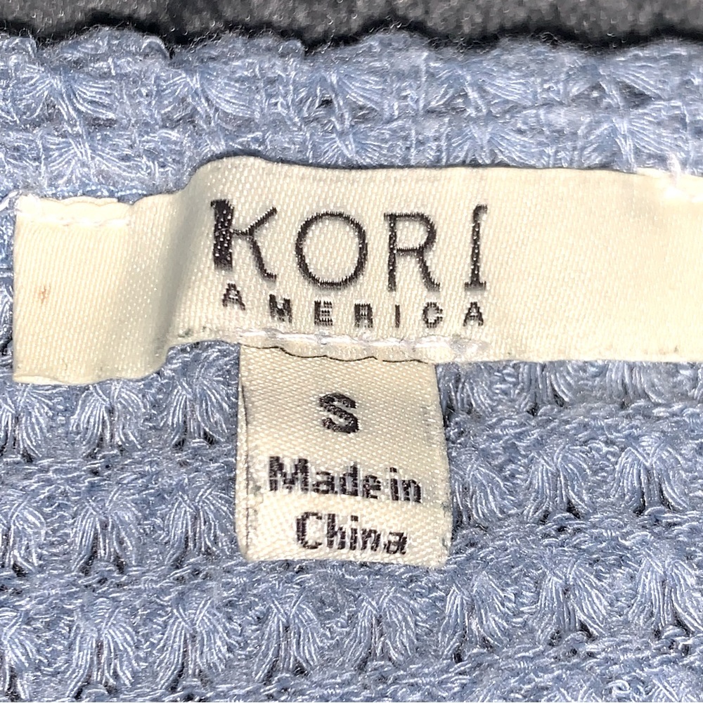 KORI Waffle Knit Flowy Oversized Effortless Look Tank Top - Picture 4 of 4